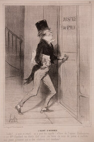Artwork, other - 839 L'agent d'affaires, Honore Daumier