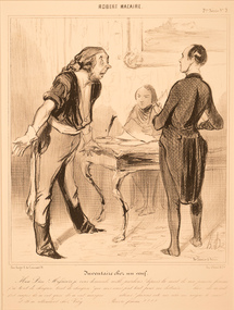 Artwork, other - 874 Inventaire chez un veuf 1841, Honore Daumier