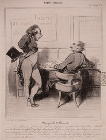 Artwork, other - 880 Une querelle de Allemande, Honore Daumier