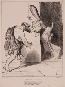 Artwork, other - 949 Hercule dompte par l'Amore 1842, Honore Daumier