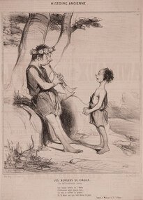 Artwork, other - 972 Les bergers de Virgile, Honore Daumier