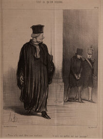 Artwork, other - Tout Ce Qu'on Voudra c.1840 1661 ii Tiens v'la peutetre une pratique, Honore Daumier