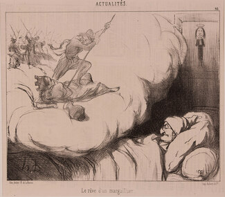 Artwork, other - 1998 Le reve d'un marguillier, Honore Daumier