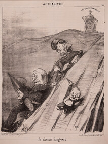 Artwork, other - 2139 Un chemin dangereux, Honore Daumier
