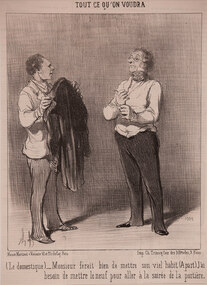 Artwork, other - 2213[Le domestique}, Honore Daumier