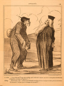 Artwork, other - "Actualities" 2544 Le soldat - Je sais bien que St Serge, Honore Daumier