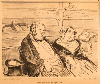 Artwork, other - 2588 Dans une salle de spectacle [Paris l'Ete, 2], Honore Daumier