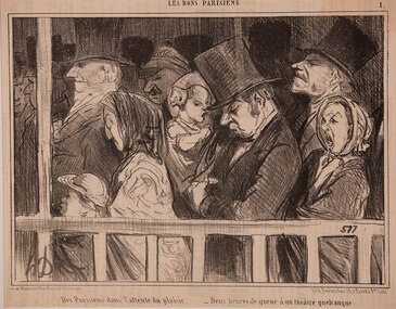 Artwork, other - 792 La lecture du Charivari, Honore Daumier