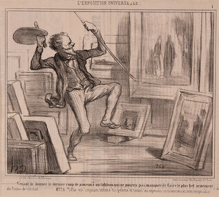 Artwork, other - 2663 Venent de donner le dernier coup de pinceau, Honore Daumier