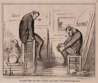 Artwork, other - 2666 Vue prise dans un atellier, Honore Daumier