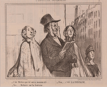 Artwork, other - 2673 C'ete Moliere qui ete sur ce monument, Honore Daumier