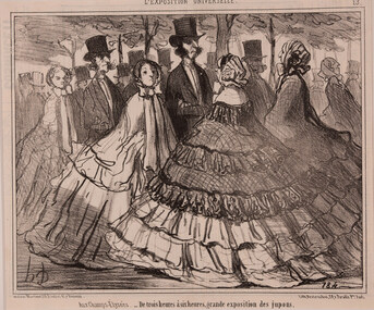 Artwork, other - 2676 Aux Champs-Elysees, Honore Daumier