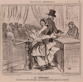 Artwork, other - 2678 Le tourniquet, Honore Daumier