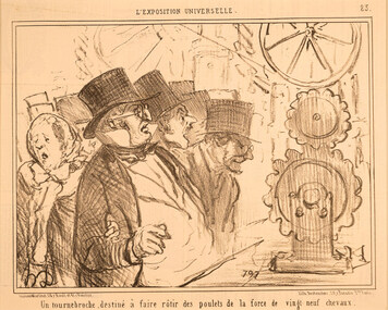 Artwork, other - 2686 Un toumebroche destine a faire rotir des poulets, Honore Daumier