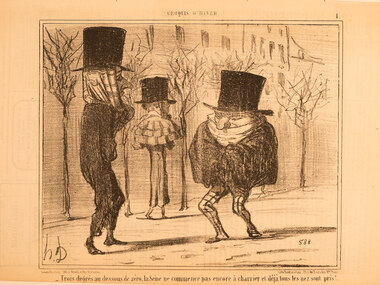 Artwork, other - 2727[Croquis d'Hiver ], Honore Daumier