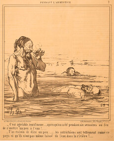 Artwork, other - 3188 Ches agreable, tout d'emme .. apres qu'on a ete, Honore Daumier