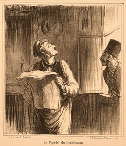 Artwork, other - 3546 Le Pipelet du Lendemain 1866, Honore Daumier