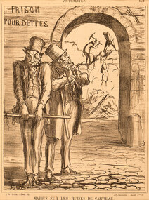 Artwork, other - Marius sur les ruines de Carthage, Honore Daumier
