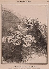 Artwork, other - 3855 l'Assemblee de Bordeaux, Honore Daumier