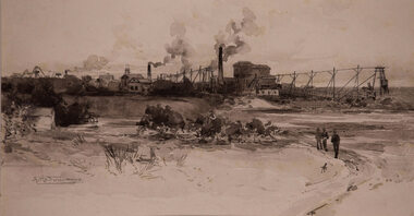 Artwork, other - Moonta Mines, South Australia, A. Henry Fulwood