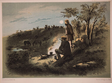 Artwork, other - Night Camp c. 1865, S. T. Gill