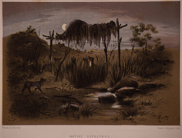 Artwork, other - Native Sepulchre c. 1865, S. T. Gill