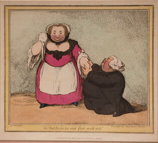 Artwork, other - Oh! That this too solid flesh would melt, James Gillray