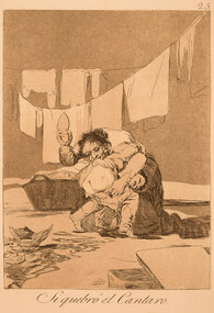 Artwork, other - Si quebro el Cantro [from Los Caprichos] 1799, Francisco Goya