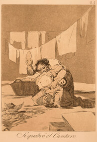 Artwork, other - Si quebro el Cantro [from Los Caprichos] 1799, Francisco Goya