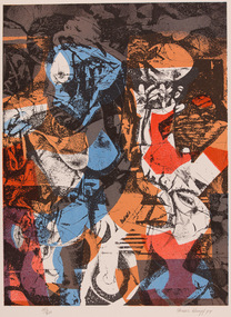 Artwork, other - Reflections on the Bashevis Singer 1968, Franz Kempf