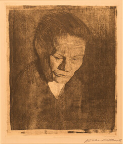 Artwork, other - Woman's Head Downcast [Gesenkter Frauenkopf] 1905, Kathe Kollwitz