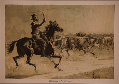 Artwork, other - Stock-rider on the Road, Frank P. Mahony