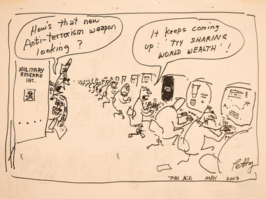 Artwork, other - Untitled [Anti-terrorism weapon], Bruce Petty