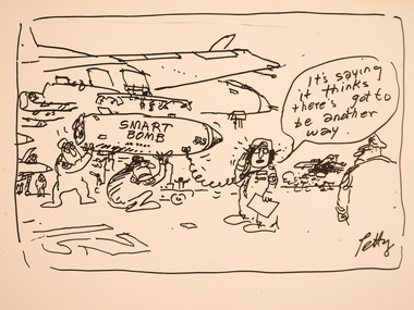 Artwork, other - Untitled [Smart Bomb], Bruce Petty
