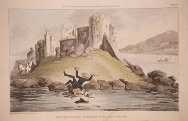 Artwork, other - Doctor Syntax Tumbling into the Water, Thomas Rowlandson