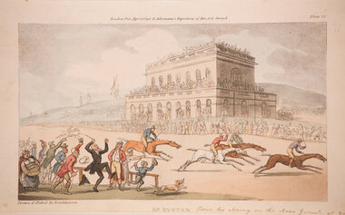 Artwork, other - Doctor Syntax Loses his Money at the Race ground  [at York], Thomas Rowlandson