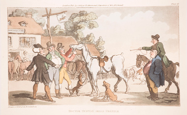 Artwork, other - Doctor Syntax sells Grizzle, Thomas Rowlandson