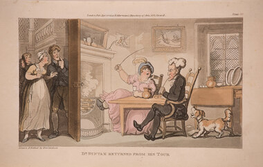 Artwork, other - Doctor Syntax Returned from his Tour, Thomas Rowlandson