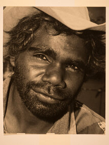 Photograph - [Face of an Aboriginal Man, Alice Springs area] c.1970's, Alan Scott