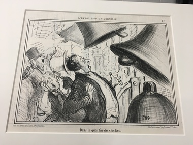 Artwork, other - 2690 Dans le quartier des cloches, Honore Daumier