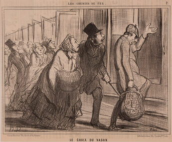 Work on paper - Les Chemins de Fer 861, Honore Daumier