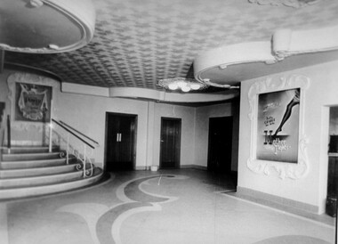 The entrance foyer to the picture theatre