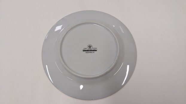Base of white bread and butter plate 