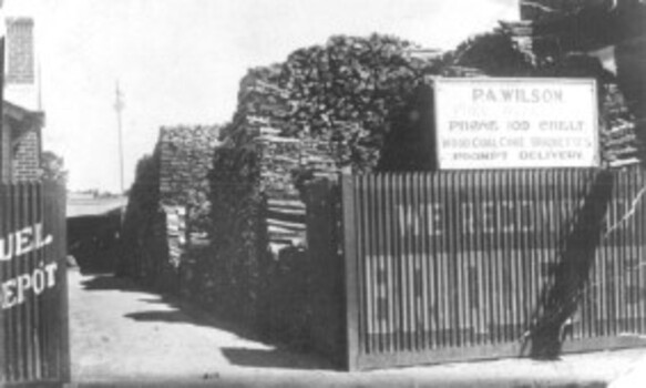 Wilson's woodyard, also selling briquettes