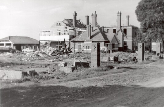 Demolition site where the St John of God Home for Disadvantaged Boys once stood, making way for Southland Shopping Centre