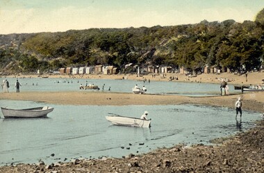 Postcard - Postcard, Colour, E. Soffa, Half Moon Bay, c. 1920