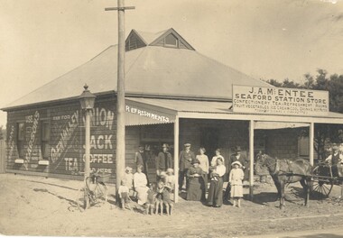 Postcard - Postcard, Colour, Seaford Station Store, c. 1920