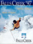 Image showing a person in yellow snow gear doing a ski jump.Falls Creek logo bottom right corner.  
