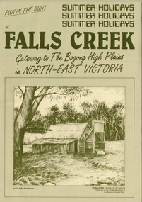 Sketch of Wallace's Hut in the Bogong National Park.