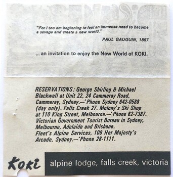 Koki Business Card opened to show detail